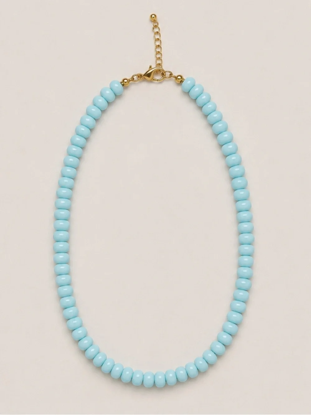 New! Colorful Light Blue Beaded Dopamine Necklace NWOT 5043